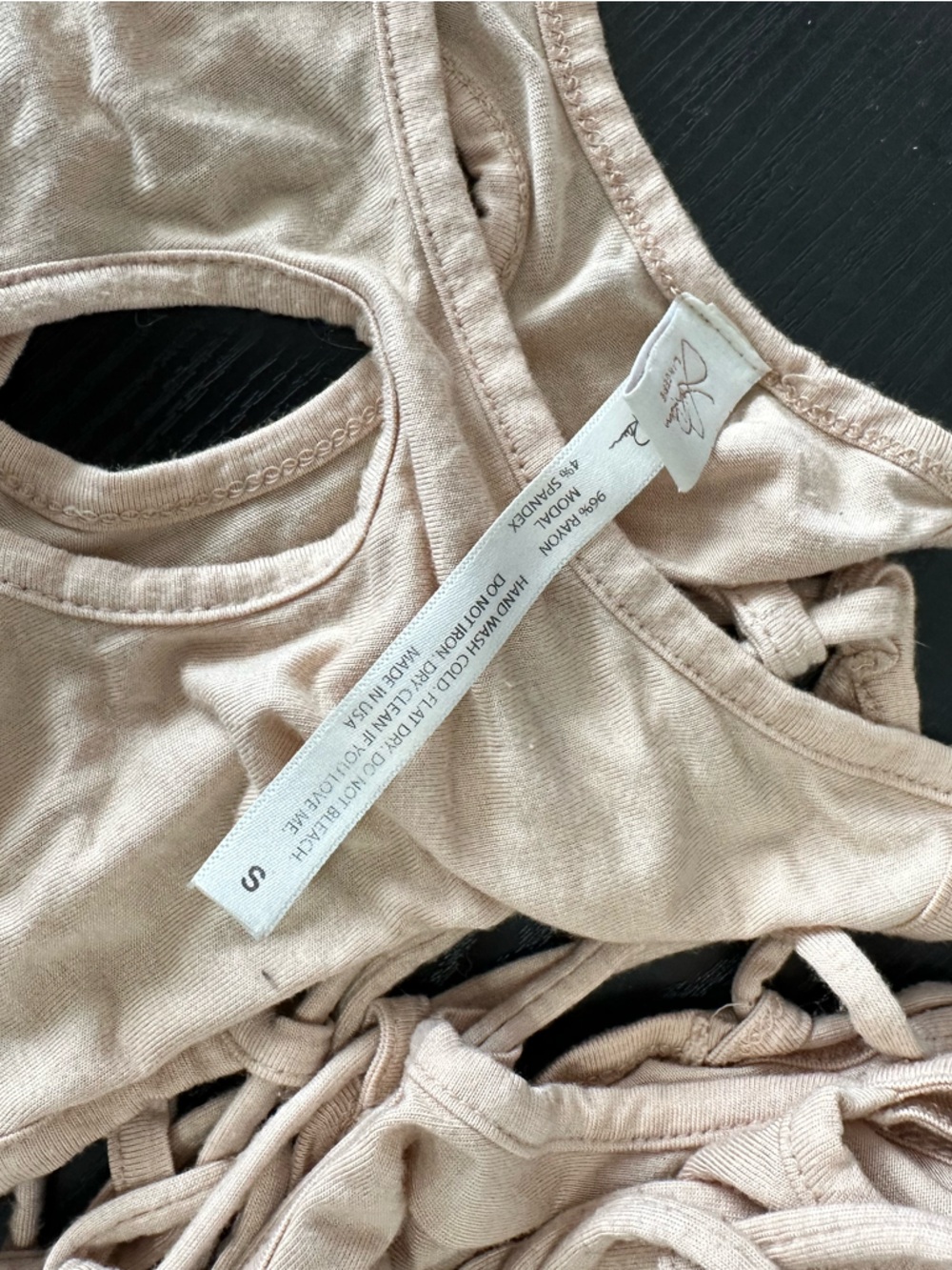Laina Rauma Women's Tan Lingerie Bodysuit - Picture 4 of 5
